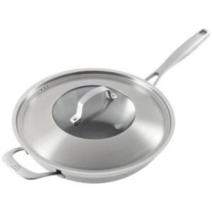 Baccarat iD3 Stainless Steel Wok with Lid 32cm