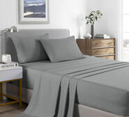 Bamboo King 2000Tc Mid Grey Sheet Set Grey