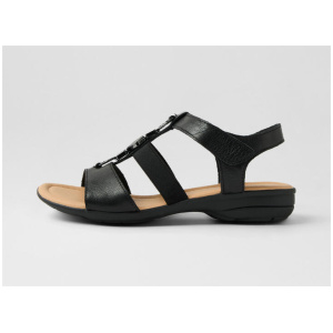 Bartie Black Leather Sandals