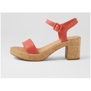 Bayker Burnt Orange Cork Leather Sandals