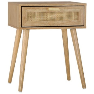 Bedside Table Wooden Rattan Furniture