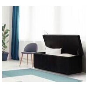 Bekah Rectangle Ottoman Black