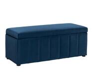 Bekah Rectangle Ottoman Blue