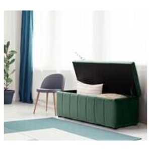 Bekah Rectangle Ottoman Green