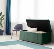 Bekah Rectangle Ottoman Green