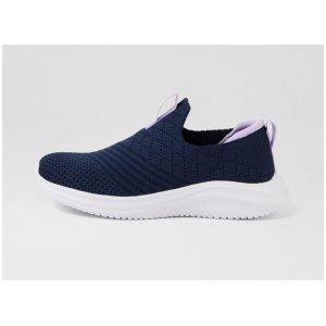 Bethie Navy Purple Knit Sneakers