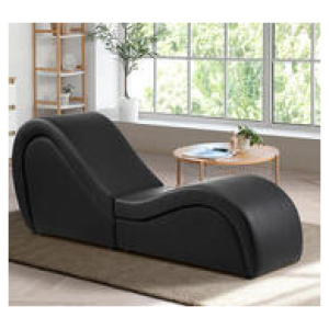 Bettina Loveseat Sofa Black 2 Seater