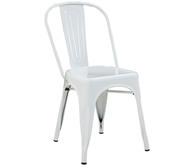 Bridge 6 Seater Dining Table Set With Replica Tolix Chairs White