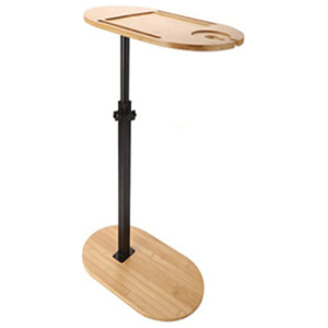 Caddy Tray Bamboo Freestanding Bathtub Side Table Home Spa Bathroom