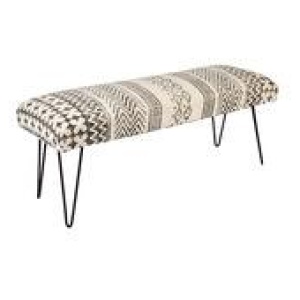 Carina 2 Seater Bench Black