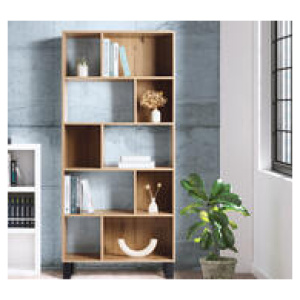 Cassian 5 Tier Bookcase Brown