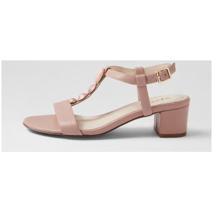Cathrine Blush Leather Sandals