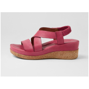 Cayver Fuchsia Leather Sandals