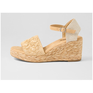 Cerso Natural Daisy Fabric Sandals
