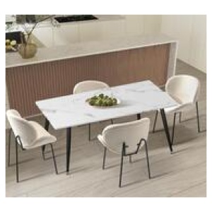 Chapman 4 Seater Rectangle Extendable Dining Table Set Black