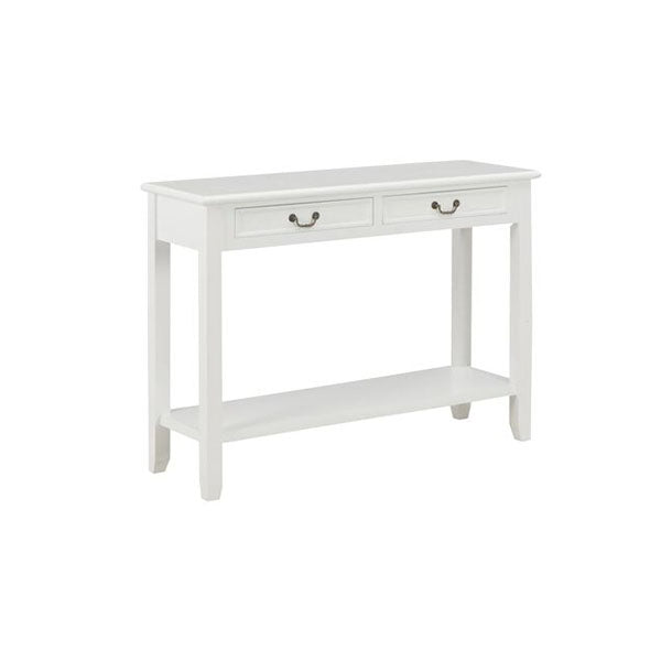 Console Table 110 X 35 X 80 Cm Wood White