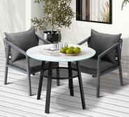 Cordoba 2 Seater Outdoor Dining Set Black