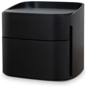 Cube Bedside Table - Full Black by Interior Secrets - AfterPay Available