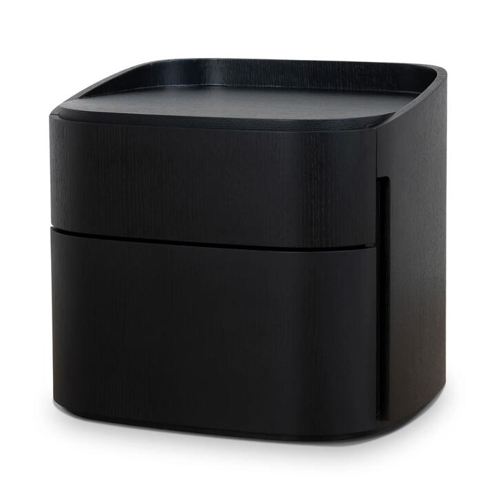 Cube Bedside Table - Full Black by Interior Secrets - AfterPay Available