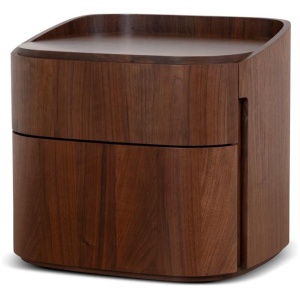 Cube Bedside Table - Walnut by Interior Secrets - AfterPay Available