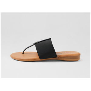 Declare Black Elastic Sandals
