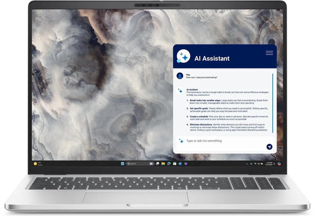 Dell Pro 16 Plus 16" FHD Laptop, IR Ultra 7-266V, 16GB RAM, 512GB SSD, Windows 11 Pro