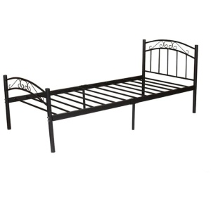 Designer Modern Metal Bed Frame Single Size - Black