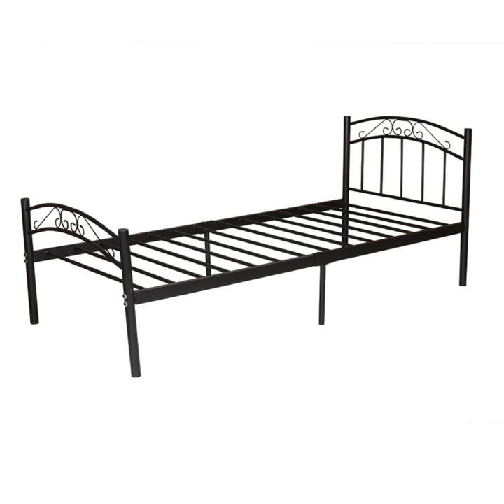 Designer Modern Metal Bed Frame Single Size - Black