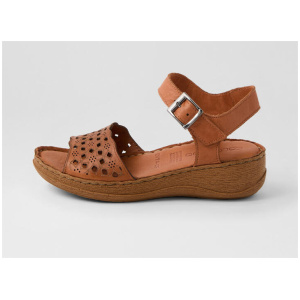 Diya Tan Leather Sandals