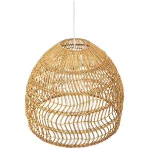 Dome Shape Rattan Hanging Pendant Lamp Light - Natural