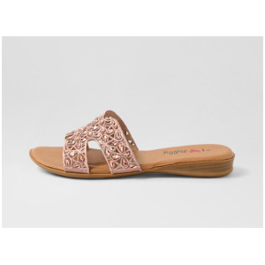 Dookie Rose Gold Fabric Sandals