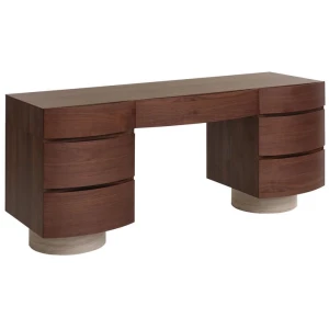 Dorit Dressing Table - Walnut by Interior Secrets - AfterPay Available
