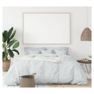 Dover King 1000Tc Cotton Quilt Cover Set Grey