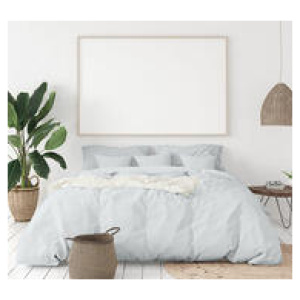 Dover Queen 1000Tc Cotton Quilt Cover Set Grey