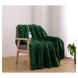 Dreamaker 120 X 160Cm Electric Throw Blanket Green