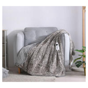 Dreamaker 120 X 160Cm Electric Throw Blanket Grey