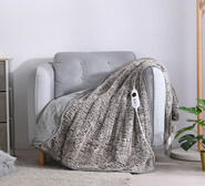 Dreamaker 120 X 160Cm Electric Throw Blanket Grey