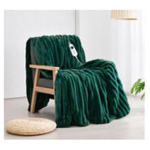 Dreamaker 130 X 160Cm Electric Throw Blanket Green