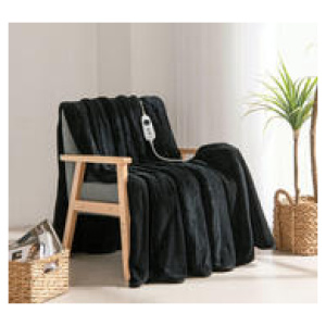 Dreamaker 180 X 200Cm Electric Throw Blanket Black