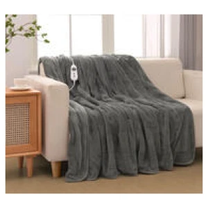 Dreamaker 180 X 200Cm Electric Throw Blanket Grey
