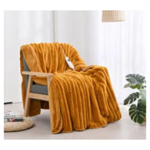 Dreamaker 180 X 200Cm Electric Throw Blanket Yellow