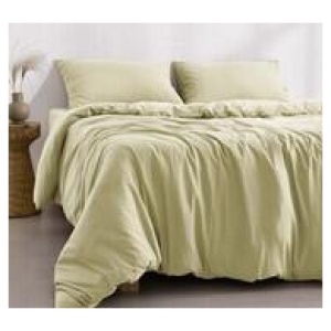 Dreamaker Double Quilt Cover Set Neutral