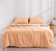 Dreamaker Double Quilt Cover Set Peach