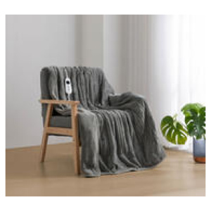 Dreamaker Electric Throw Blanket Grey