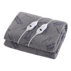 Dreamaker King Bamboo Electric Throw Blanket Grey
