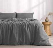 Dreamaker Queen Quilt Cover Set Grey