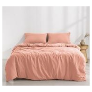 Dreamaker Queen Quilt Cover Set Pink