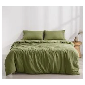 Dreamaker Single Quilt Cover Set Olive