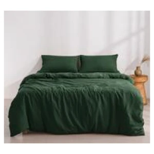 Dreamaker Super King Quilt Cover Set Green