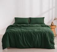 Dreamaker Super King Quilt Cover Set Green